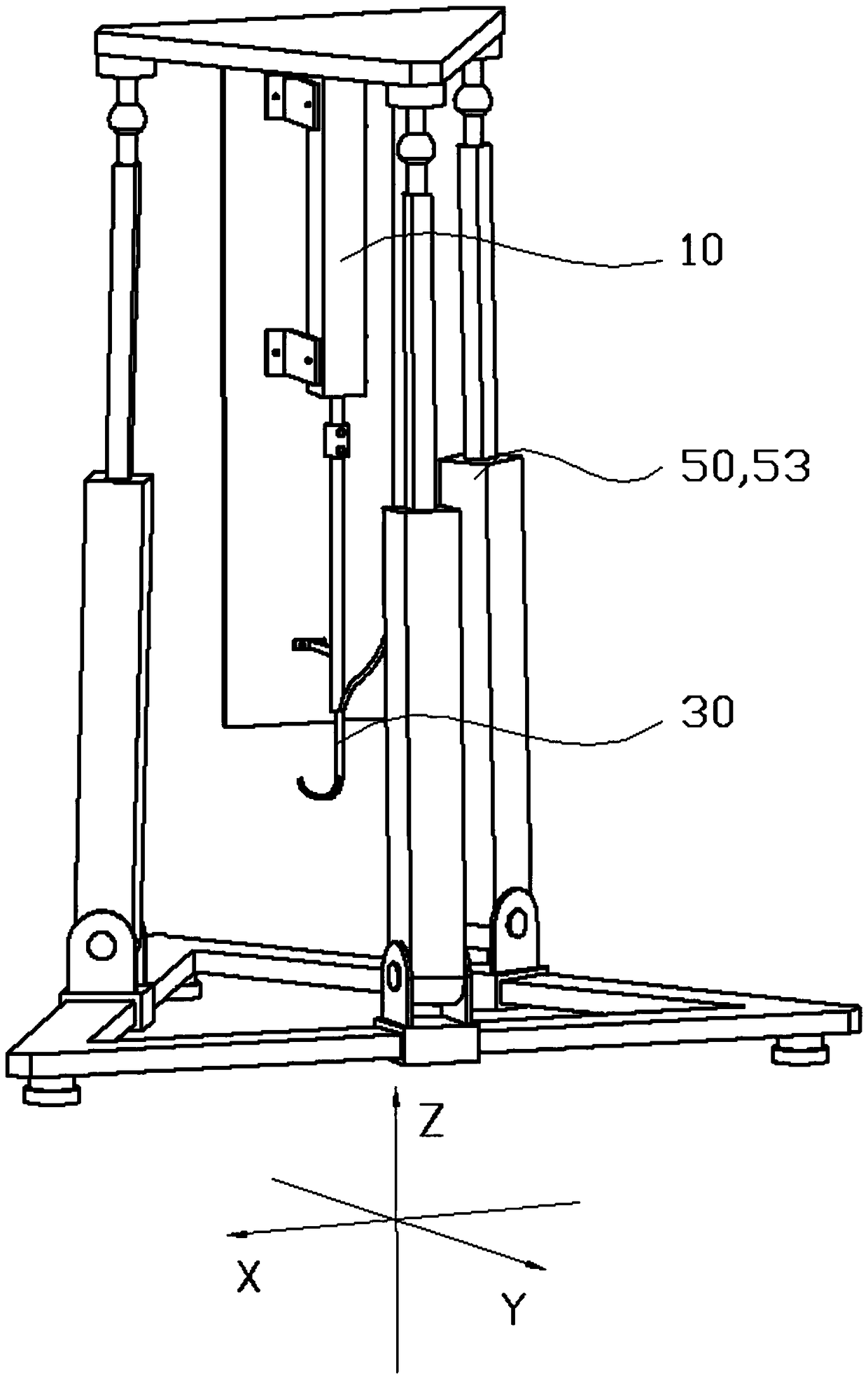 Six-degree-of-freedom automatic implantation device of cochlea pre-bending electrode