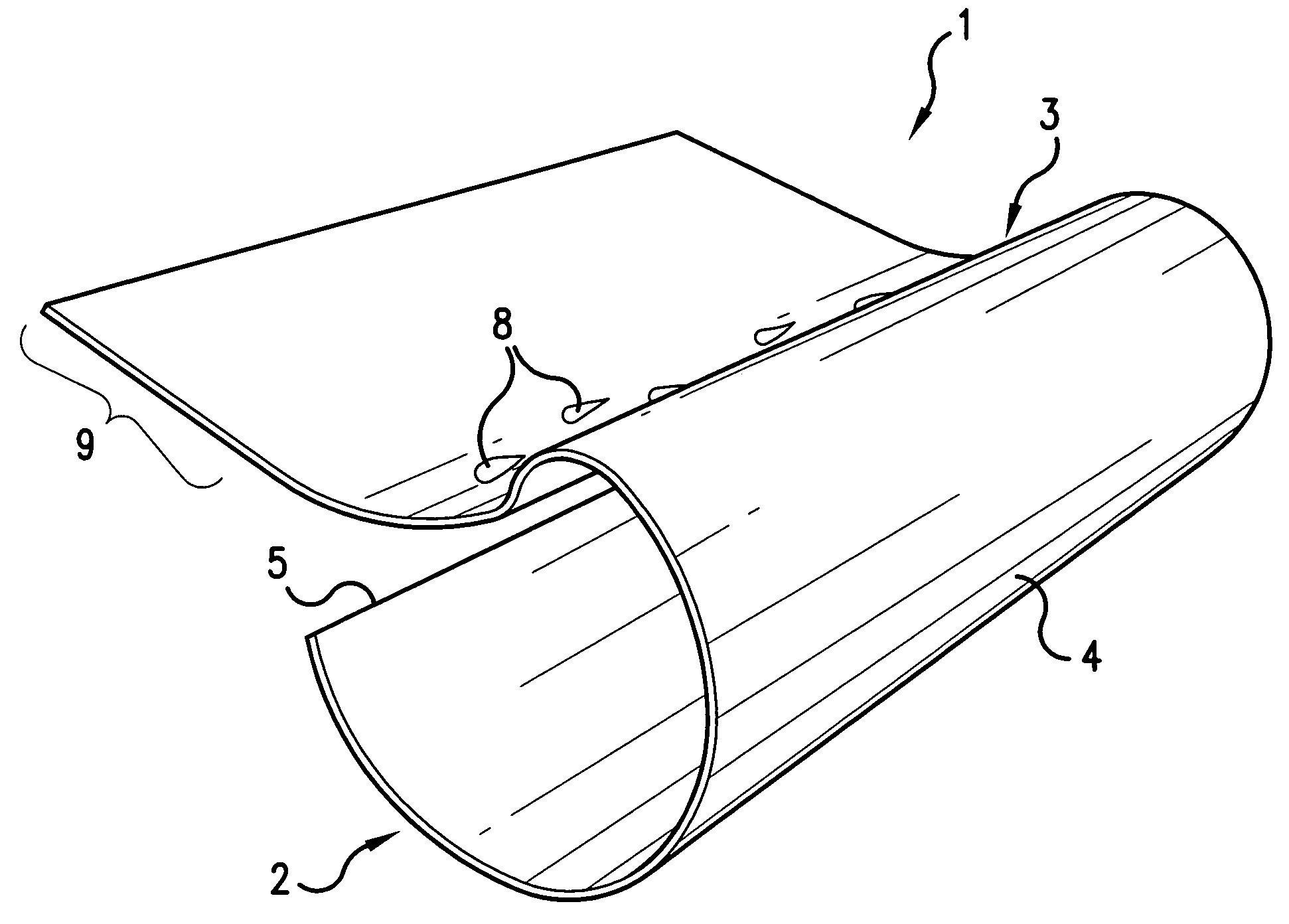 Gutter member and shielding device incorporating same