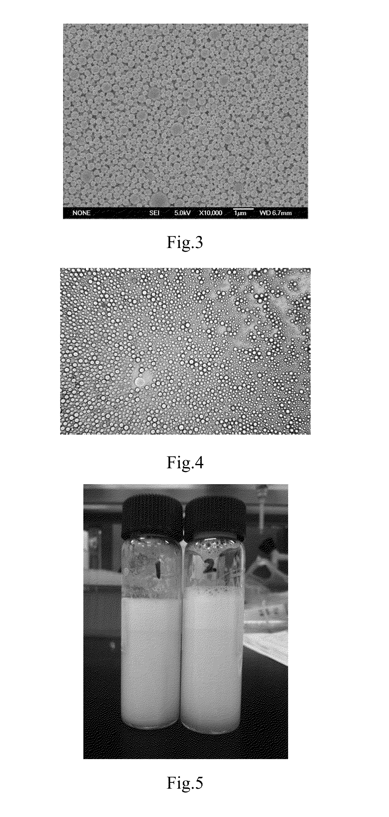 An oil-in-water emulsion containing no surfactant and use thereof