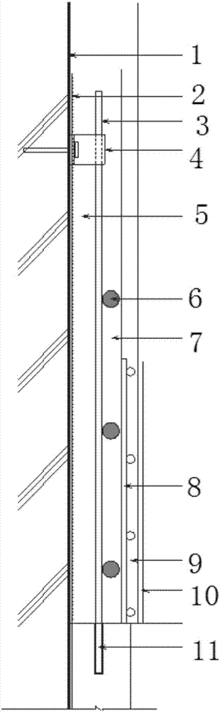 Tiny cross-section expanding method pier column reinforcing method and reinforcing structure