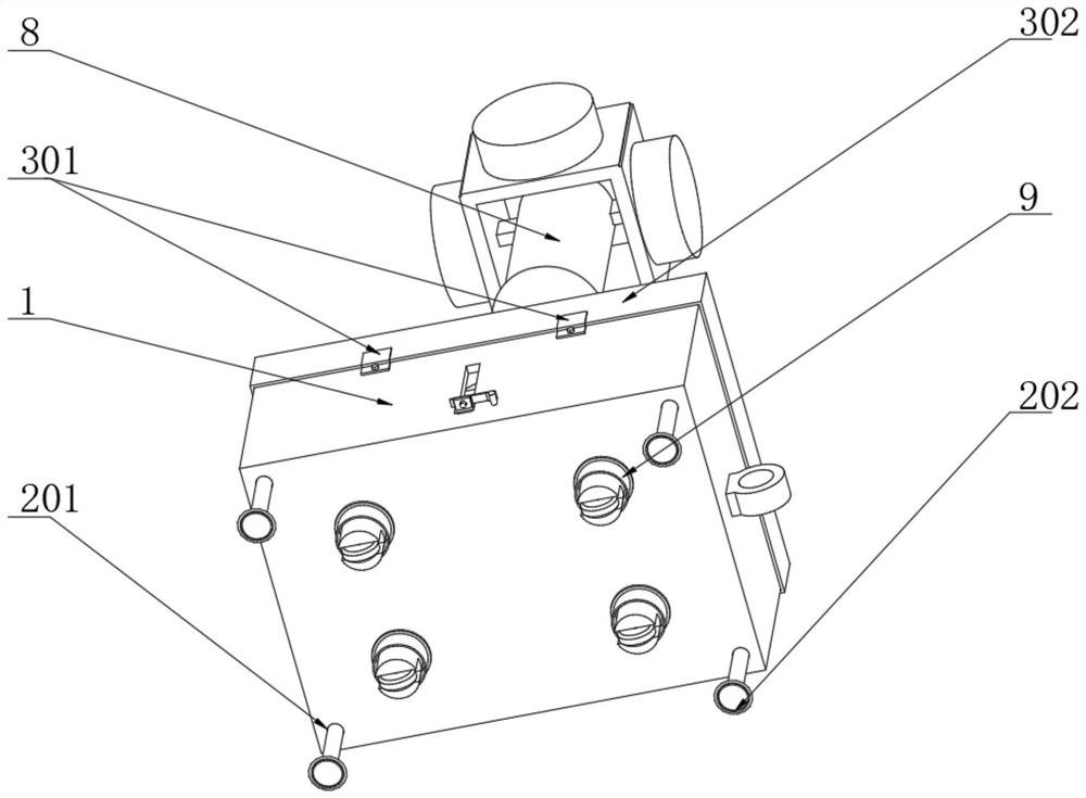 Portable signal lamp with positioning structure