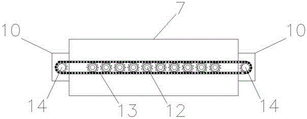 Chain link type automatic synchronous tensioning system and method for prestressed wire ropes