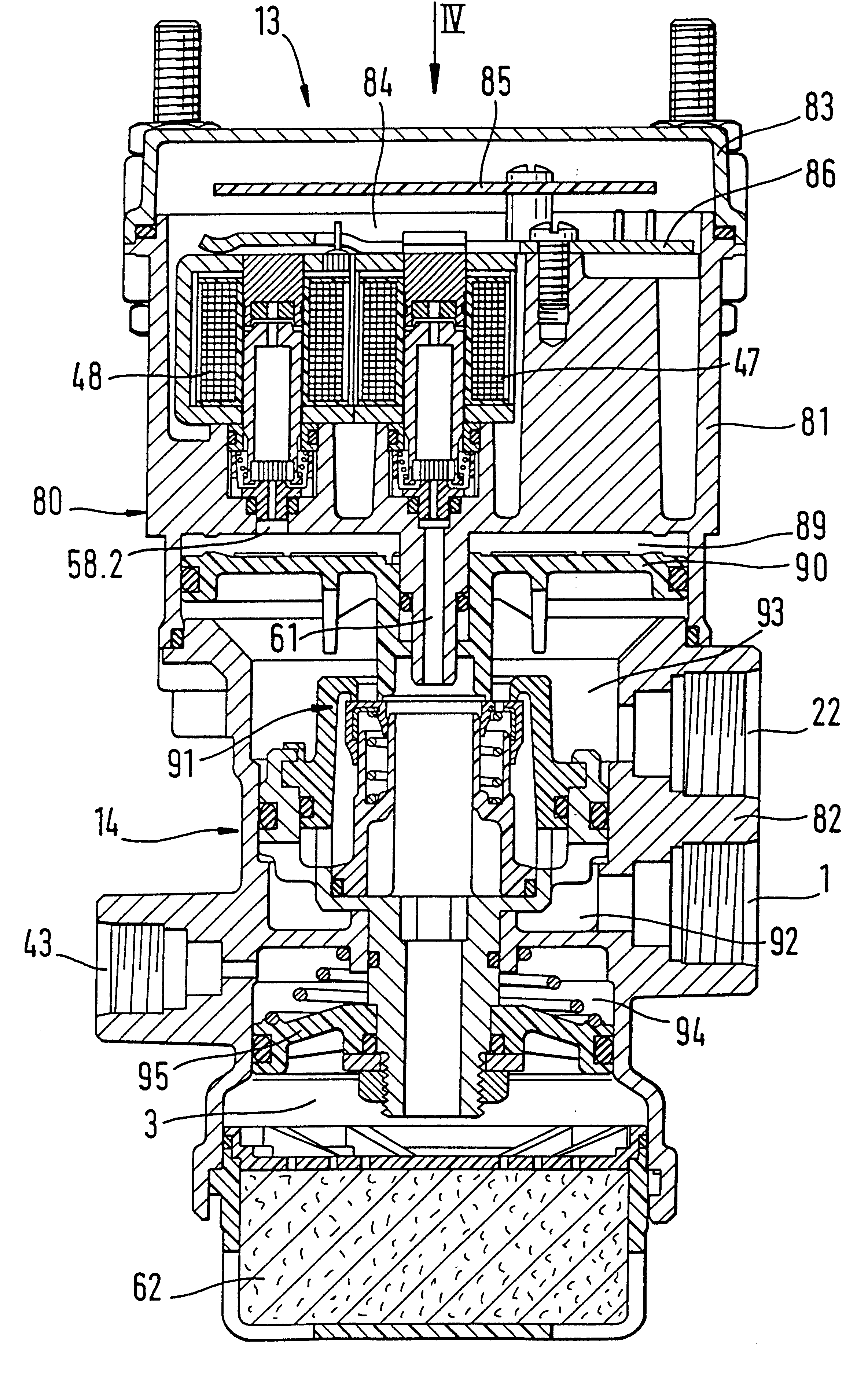 Trailer control valve for a compressed air brake system for motor vehicles