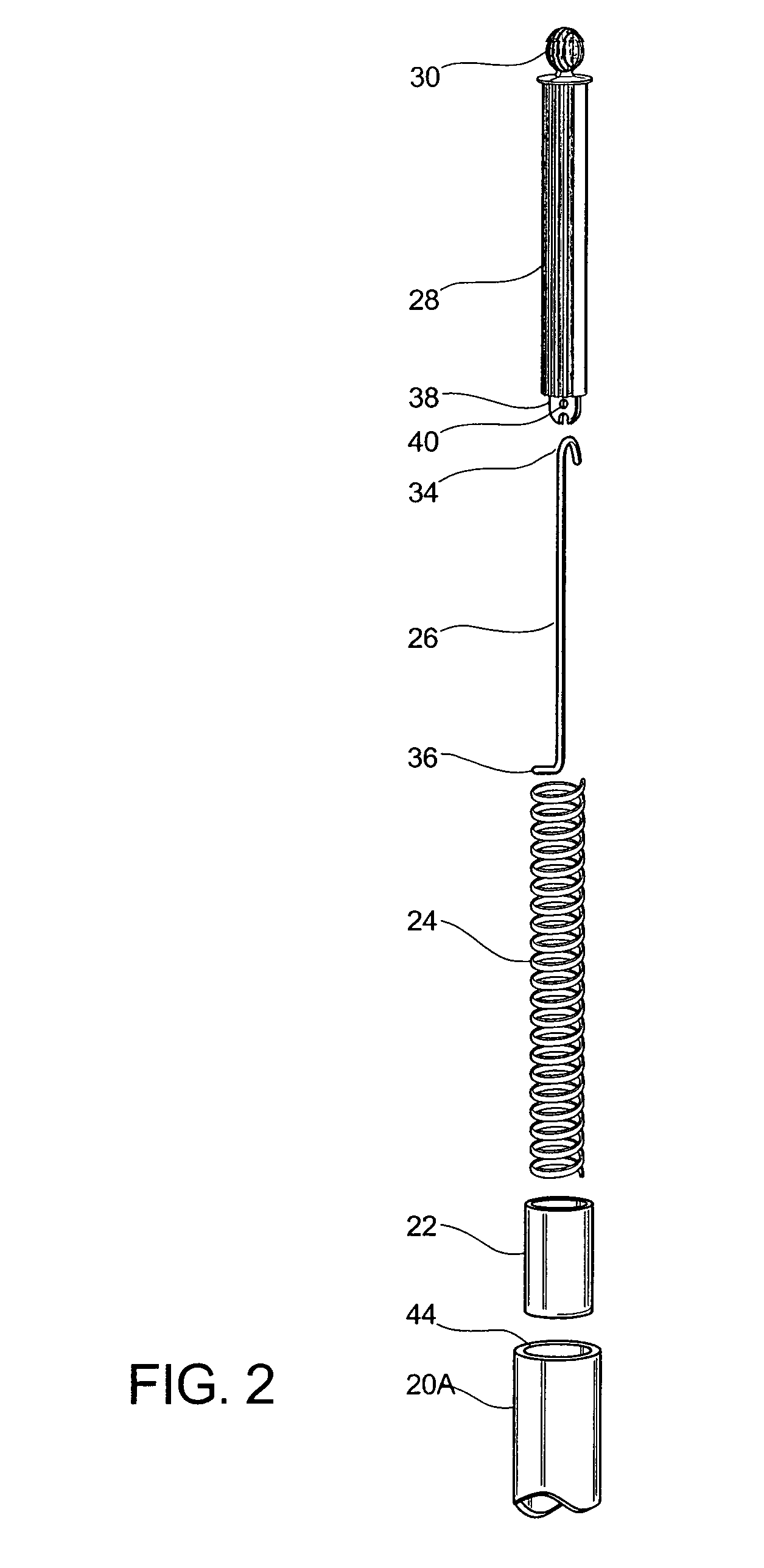 Partition mount with integrated plunger assembly