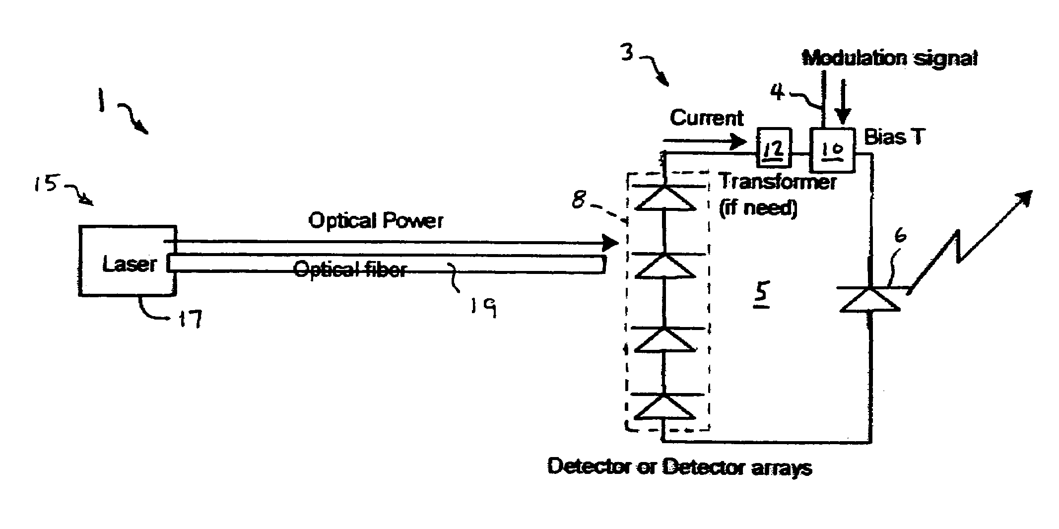 System and method for optically powering a remote network component