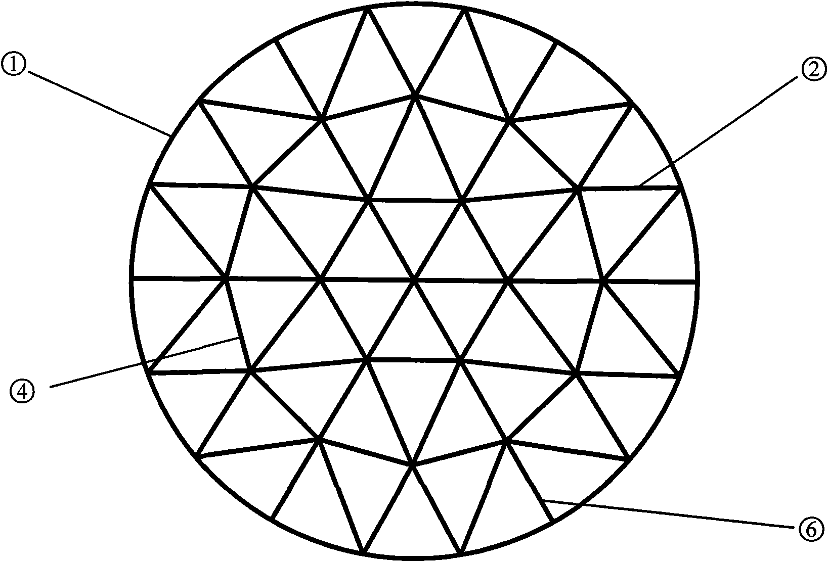 Stiffness-supported dome structure