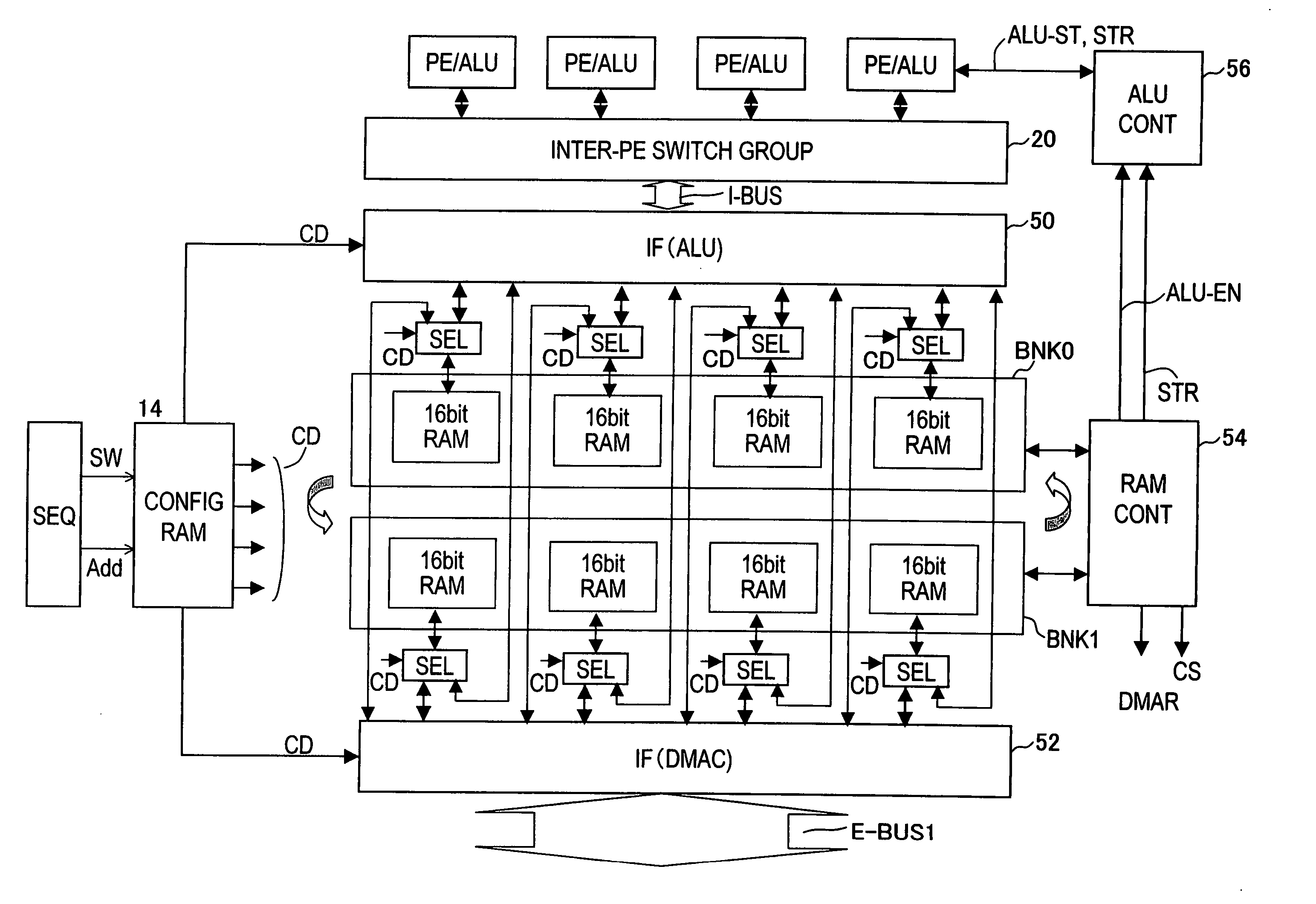 Reconfigurable integrated circuit device