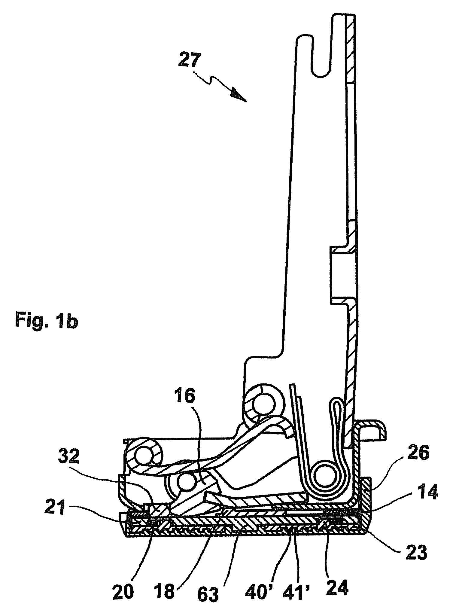Furniture hinge with damping device