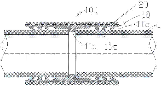 Composite sleeve joint and manufacturing method thereof