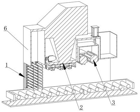 Cleaning device for steel member shot blasting