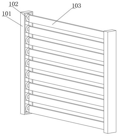 Cleaning device for steel member shot blasting