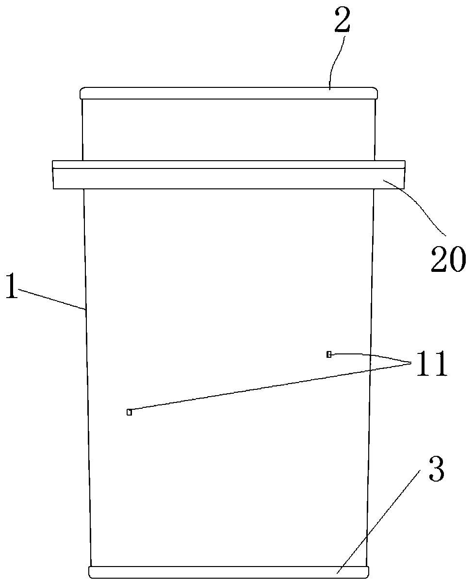 Fermentation bottle free from material reversing in whole course, for tea making