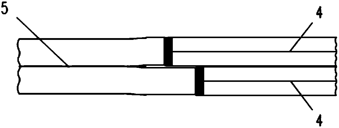 A single-double continuous coil