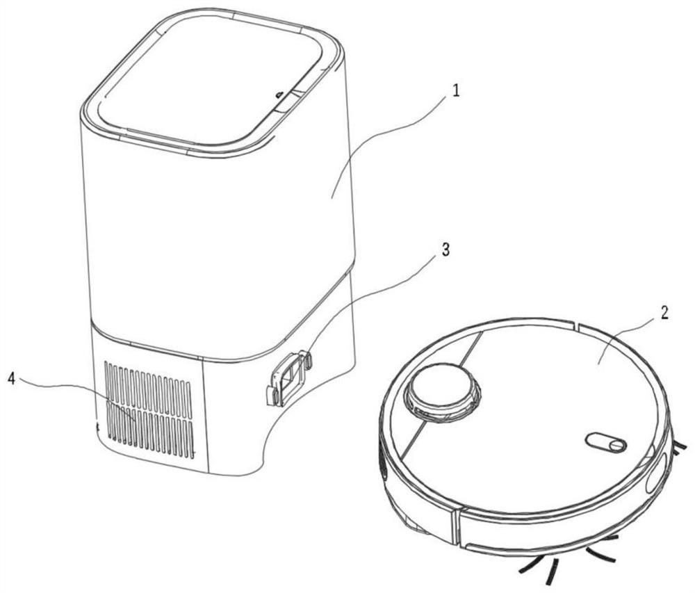 Recycle bin with disinfection module and cleaning device