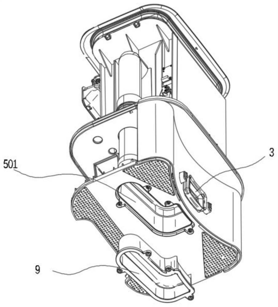 Recycle bin with disinfection module and cleaning device