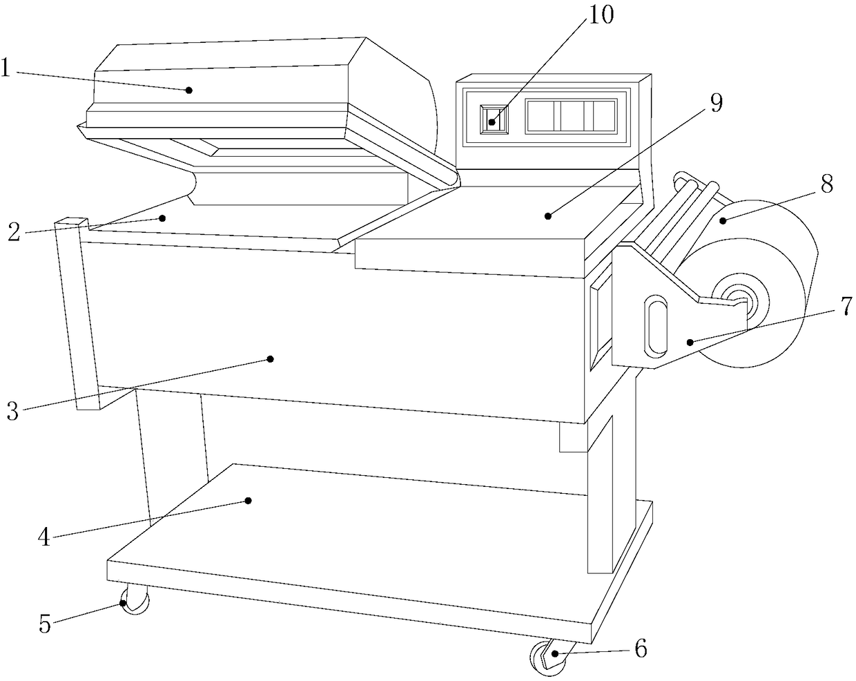 Cigarette hardwood strip box tidying machine