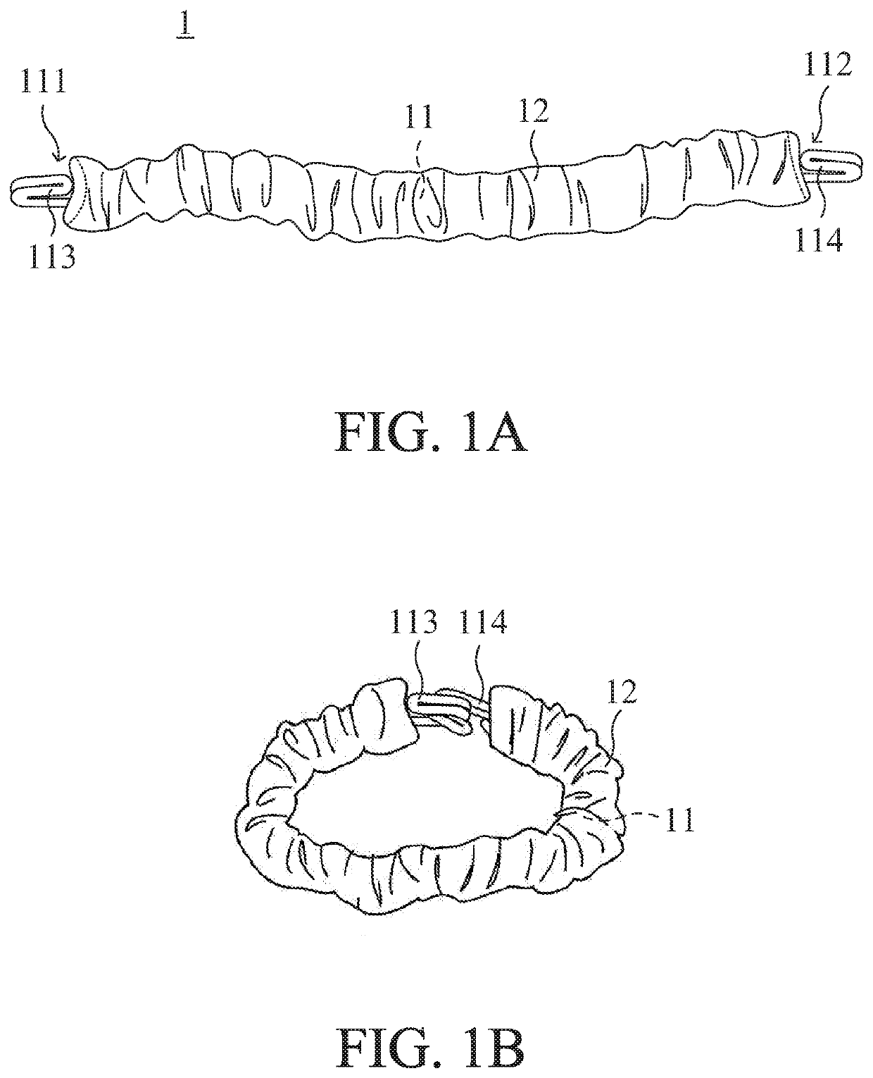 Linear hair tie