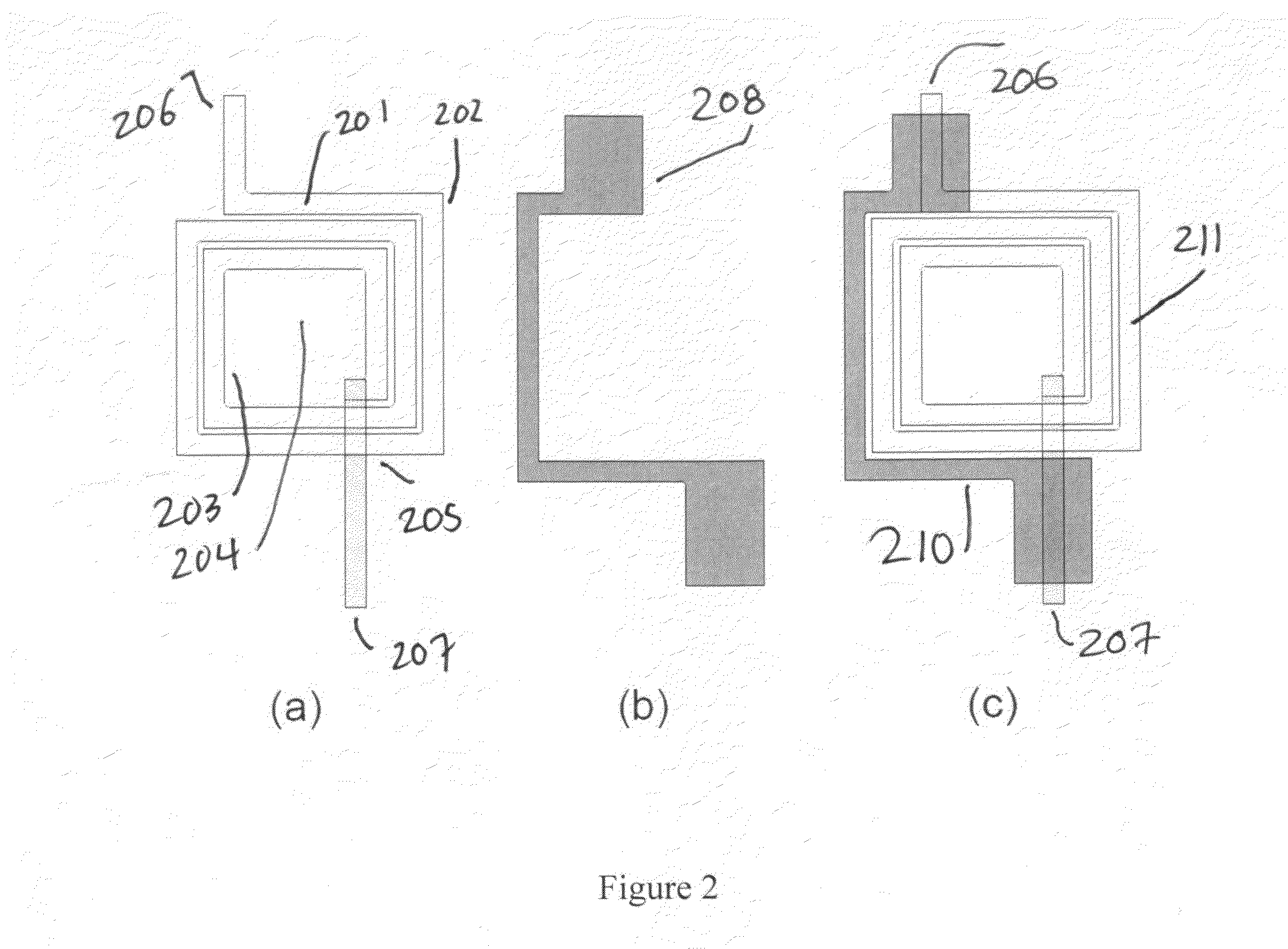 Compact-area capacitive plates for use with spiral inductors having more than one turn