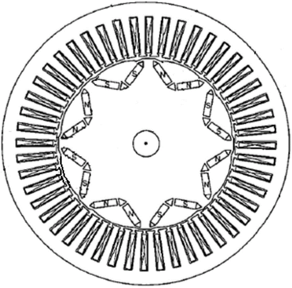 Permanent magnet synchronous motor and rotor thereof