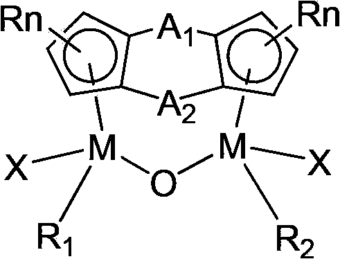 Bridged cyclopentadienyl bimetallic catalyst and use thereof
