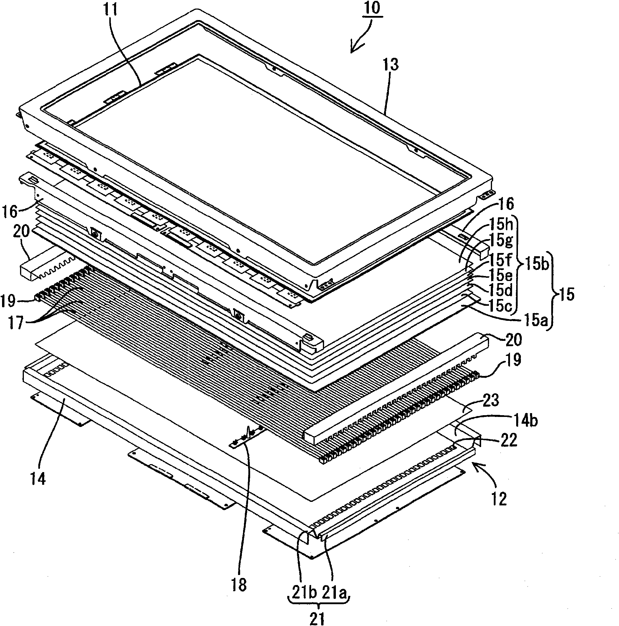 Illuminating device, display device and television receiver