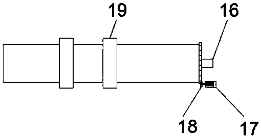 Grouting device for metro tunnel disease detection