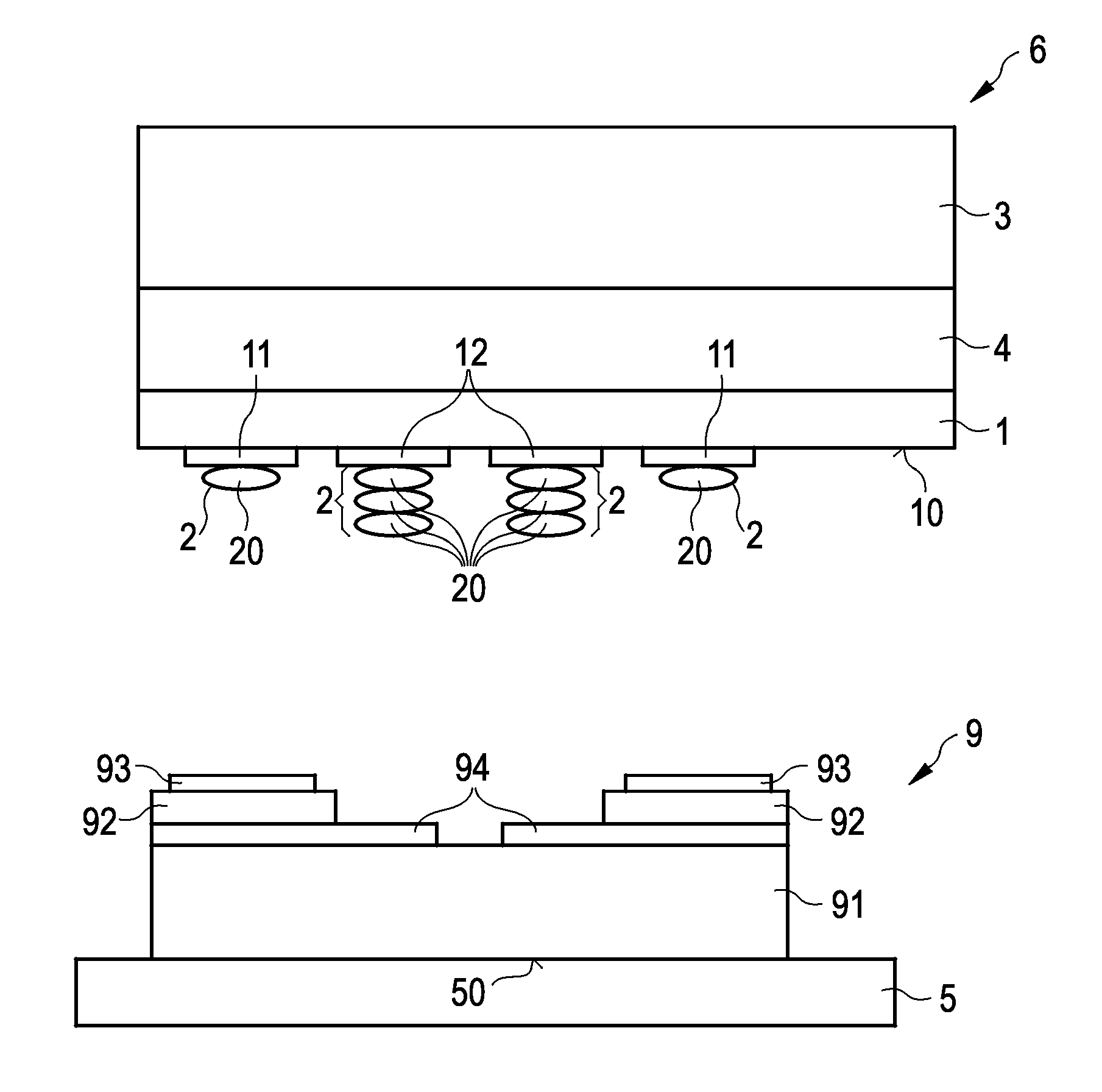 Method for Temporary Electrical Contacting of a Component Arrangement and Apparatus Therefor
