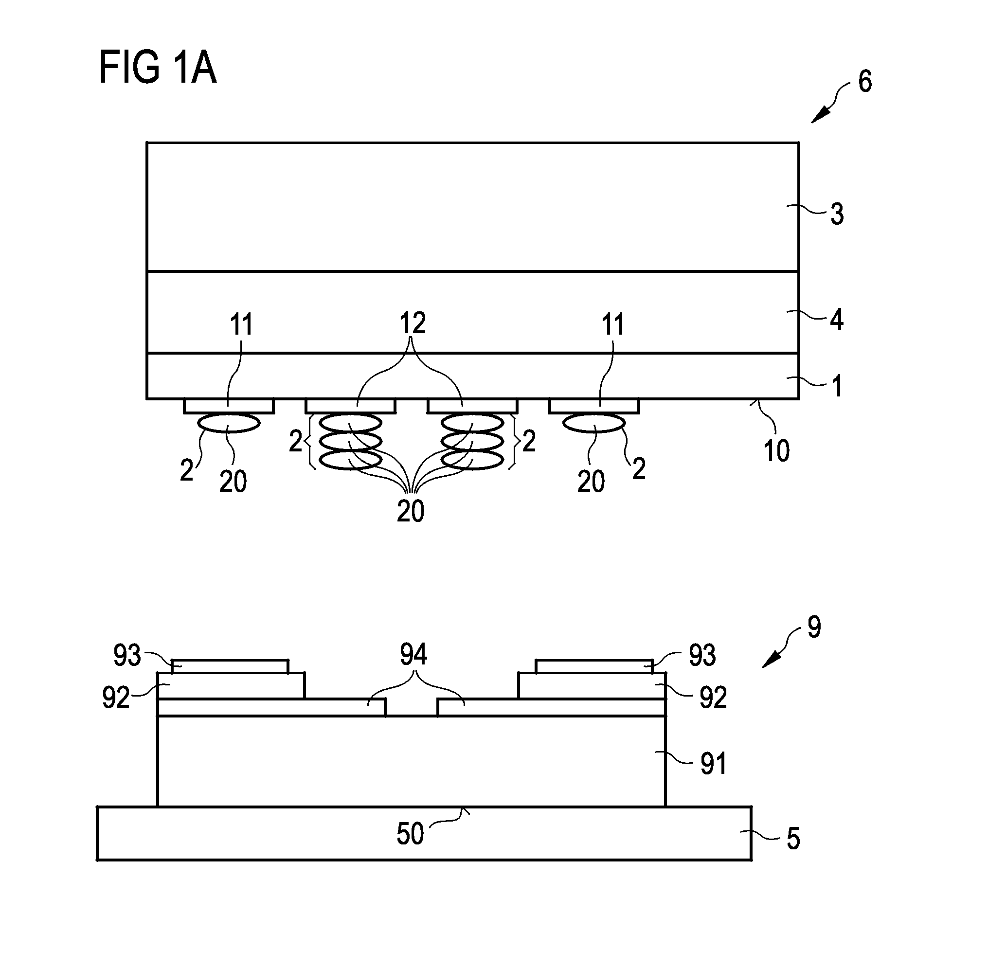 Method for Temporary Electrical Contacting of a Component Arrangement and Apparatus Therefor