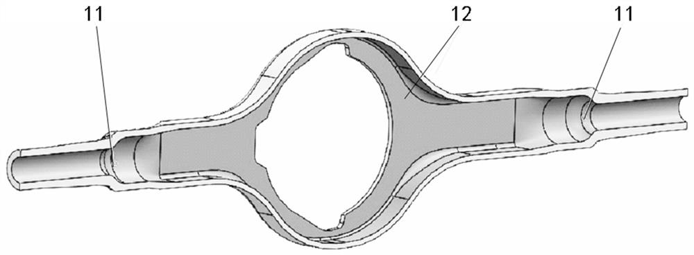 A drive axle axle housing blank cleaning device and cleaning method thereof