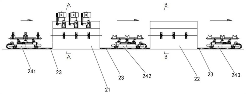 A drive axle axle housing blank cleaning device and cleaning method thereof