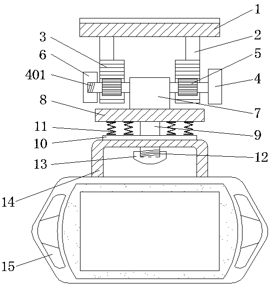 Vehicle-mounted driving recorder with adjustable camera shooting angles for automobiles