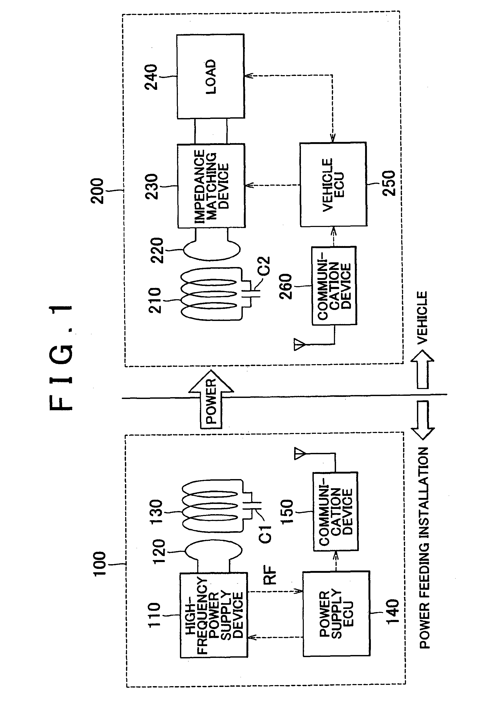 Power feeding system and vehicle