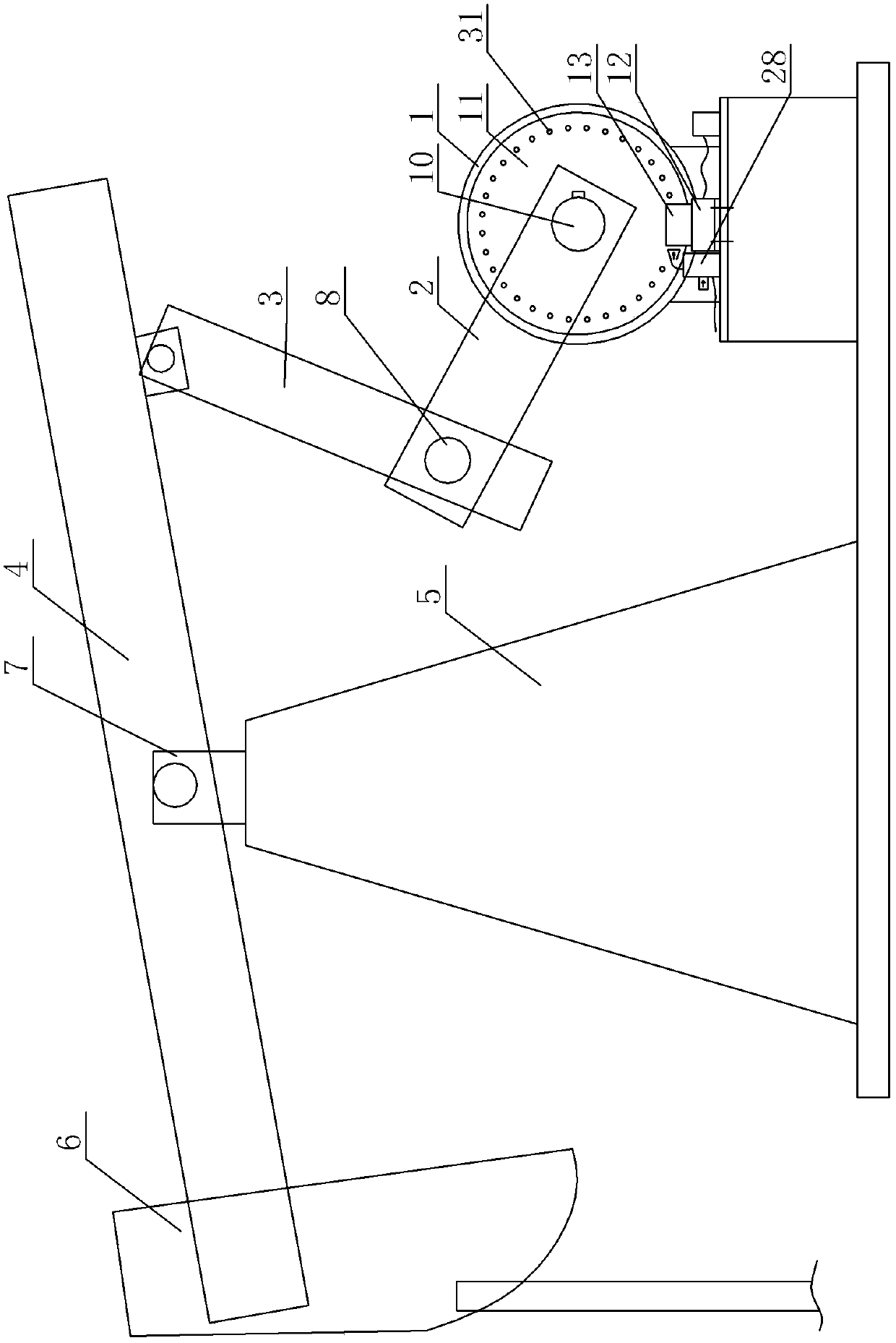 A beam pumping unit with heat dissipation brake structure