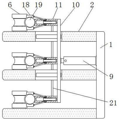 End part bending device with adjustable bending degree for reinforcing steel bar machining