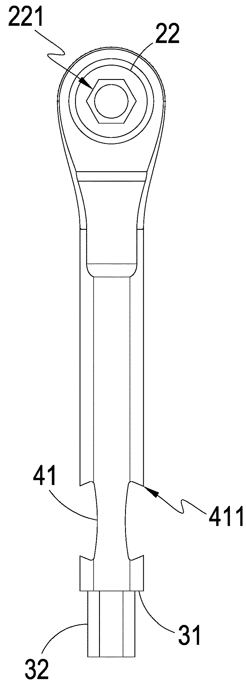 Multifunctional wrench structure