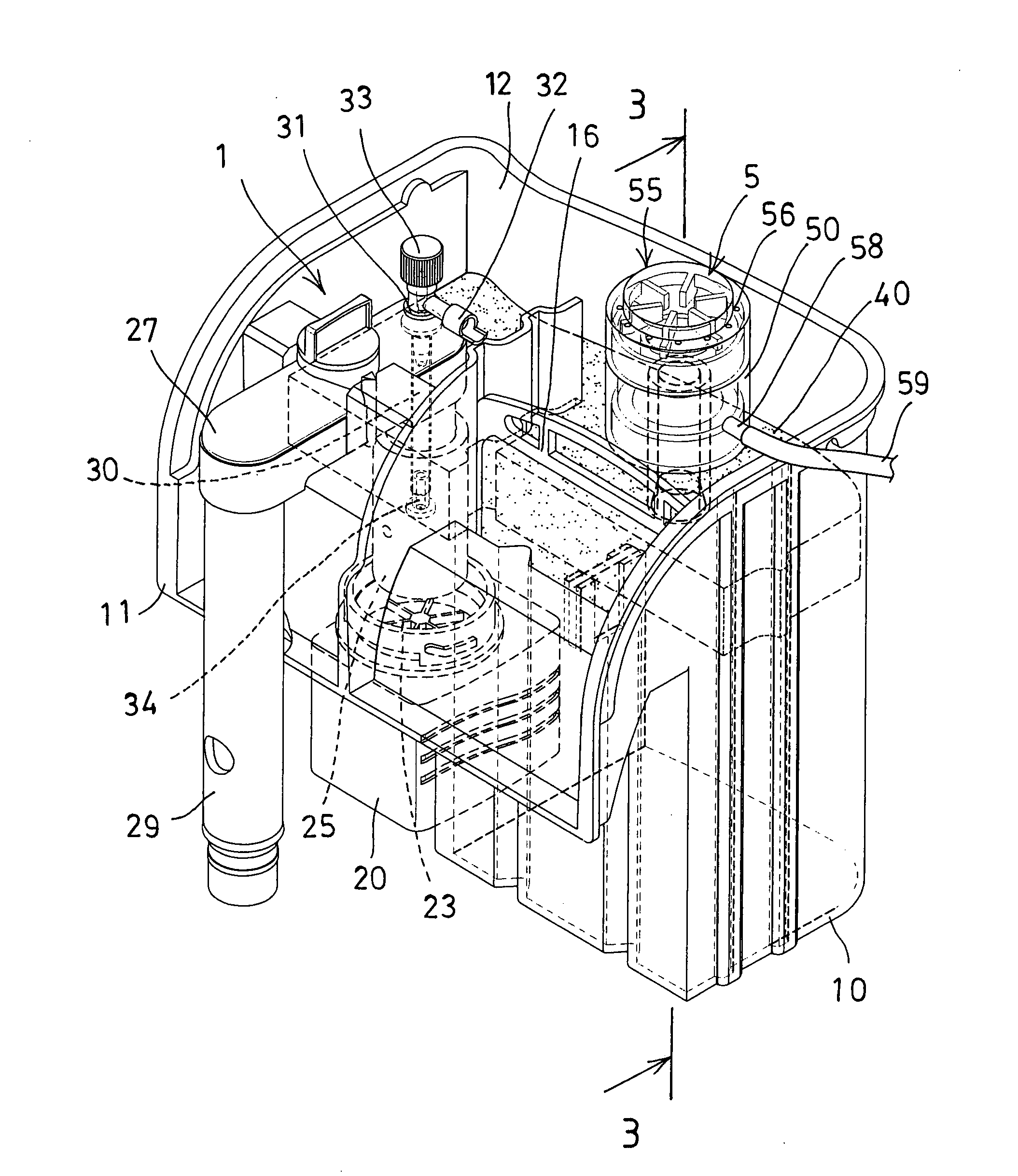 Aerating or air bubble collecting device
