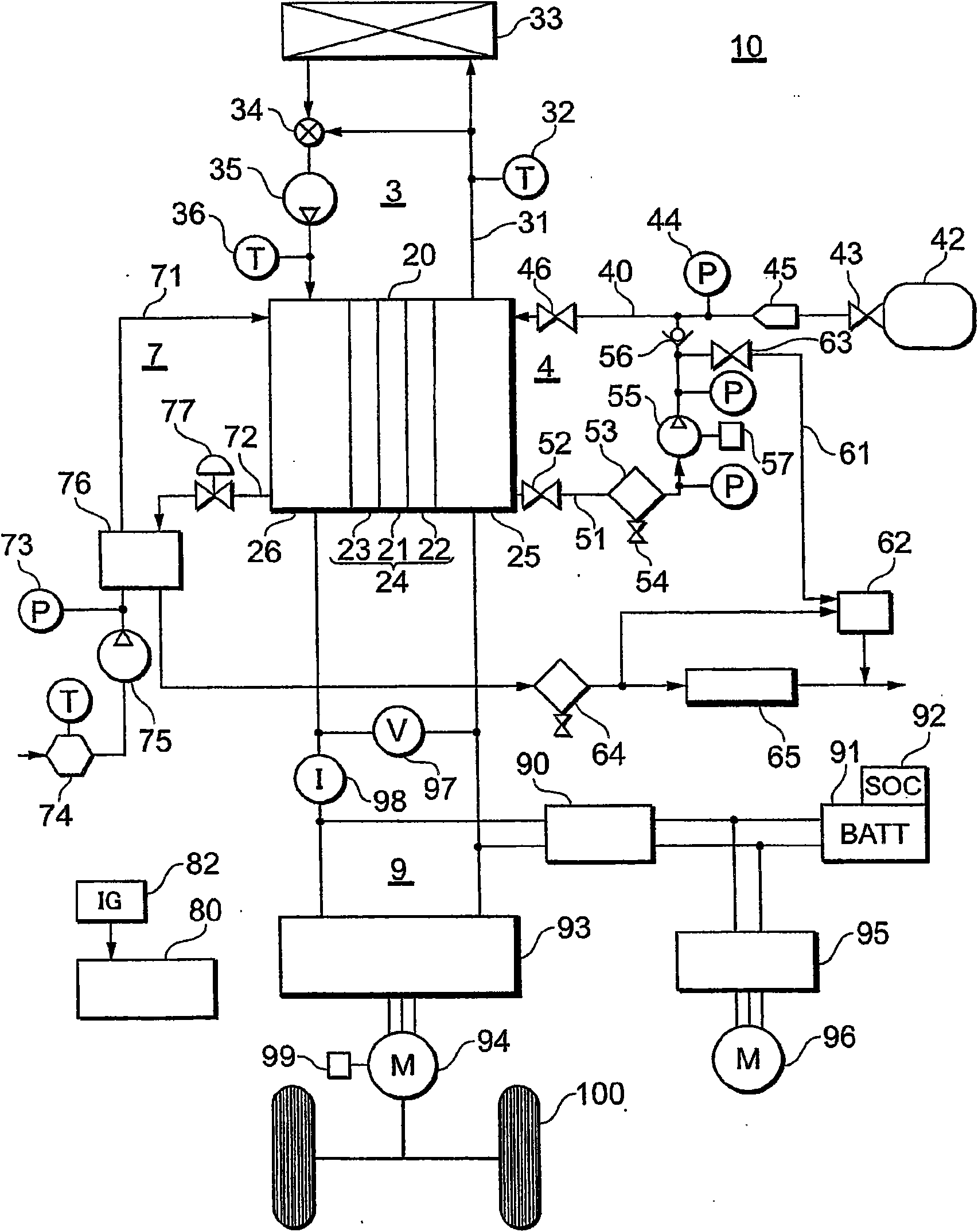 Fuel battery system and power supply control method