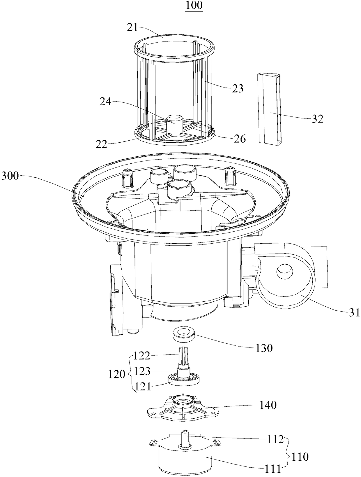 Dish-washing machine and filtering system thereof