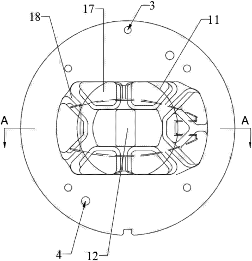 Hot extrusion aluminum profile die