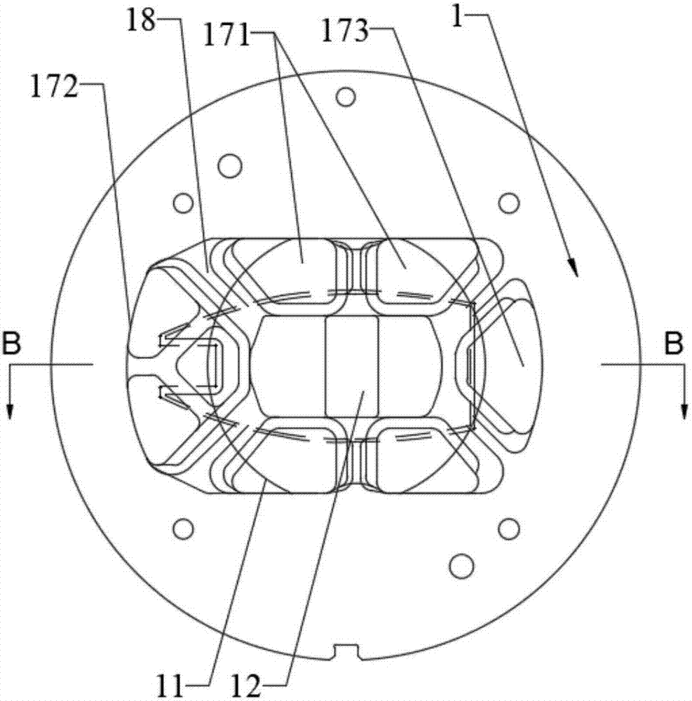 Hot extrusion aluminum profile die