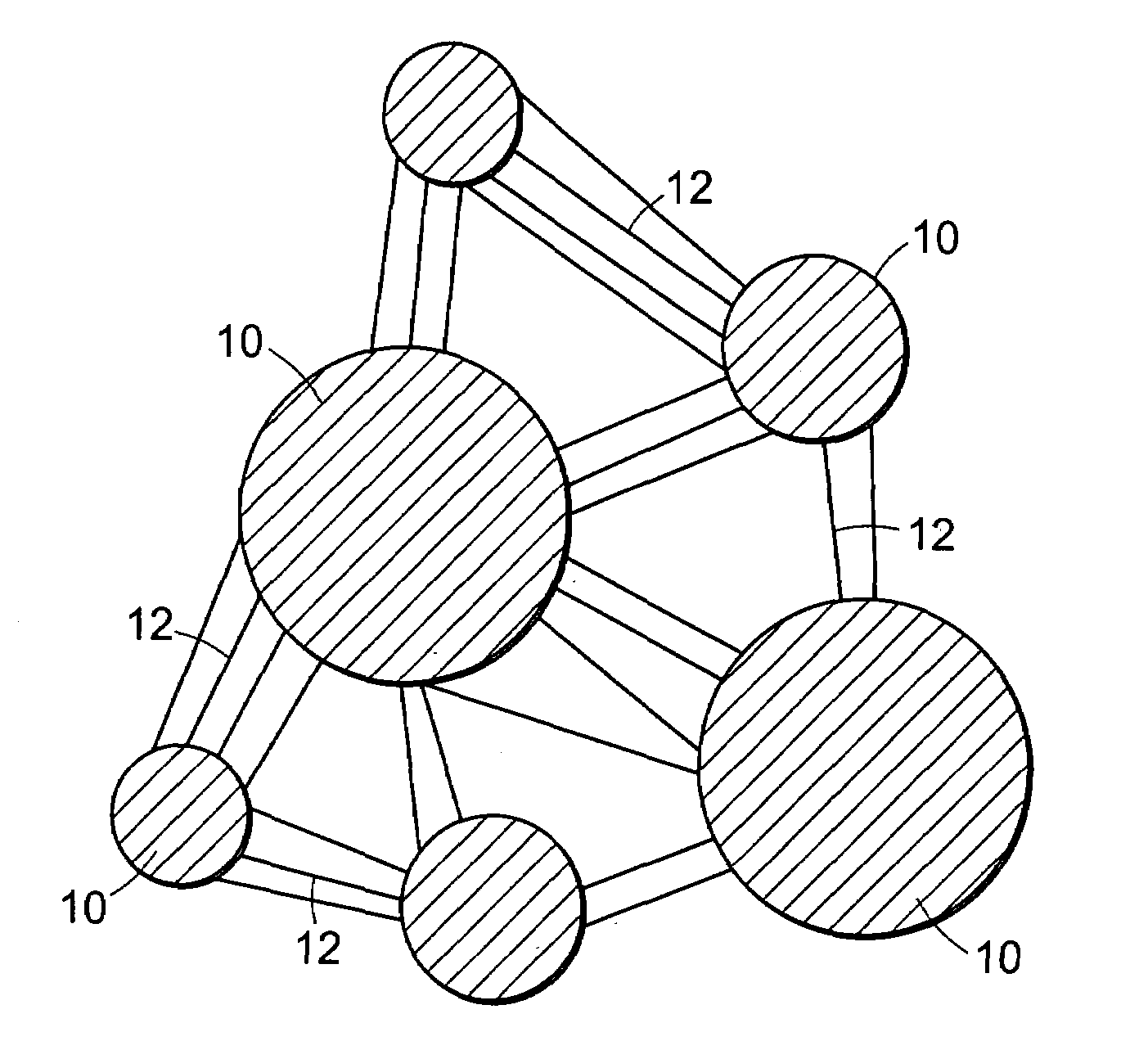 PTFE material with aggregations of nodes