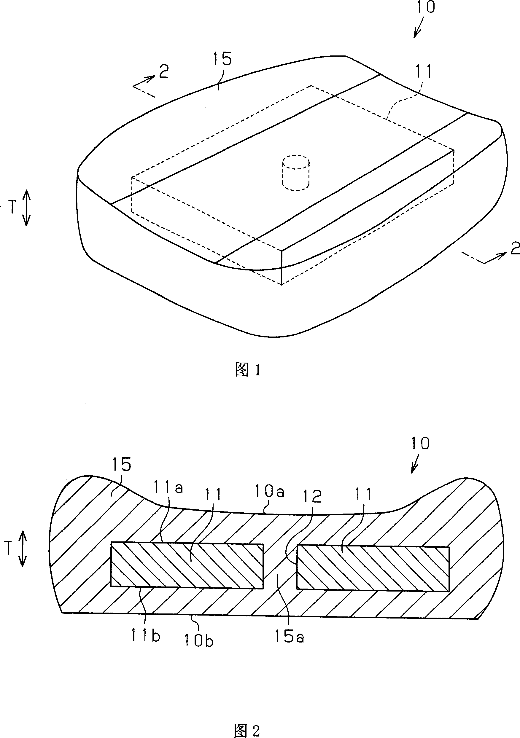 Cushion body and manufacturing method for a cushion body