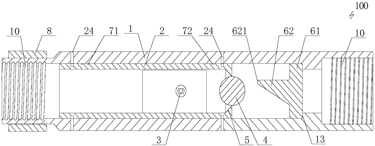 A hydraulic jet infinite stage fracturing device and fracturing method