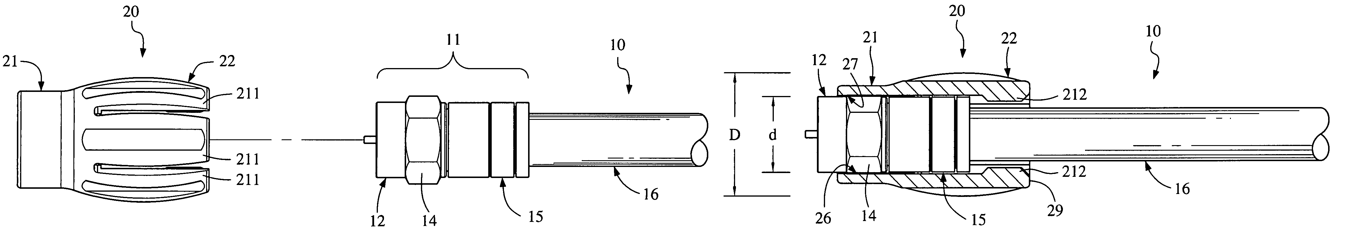 Jumper sleeve for connecting and disconnecting male F connector to and from female F connector