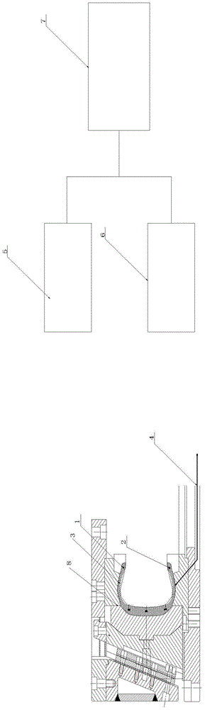 Tire internal temperature pressure detection device and detection method