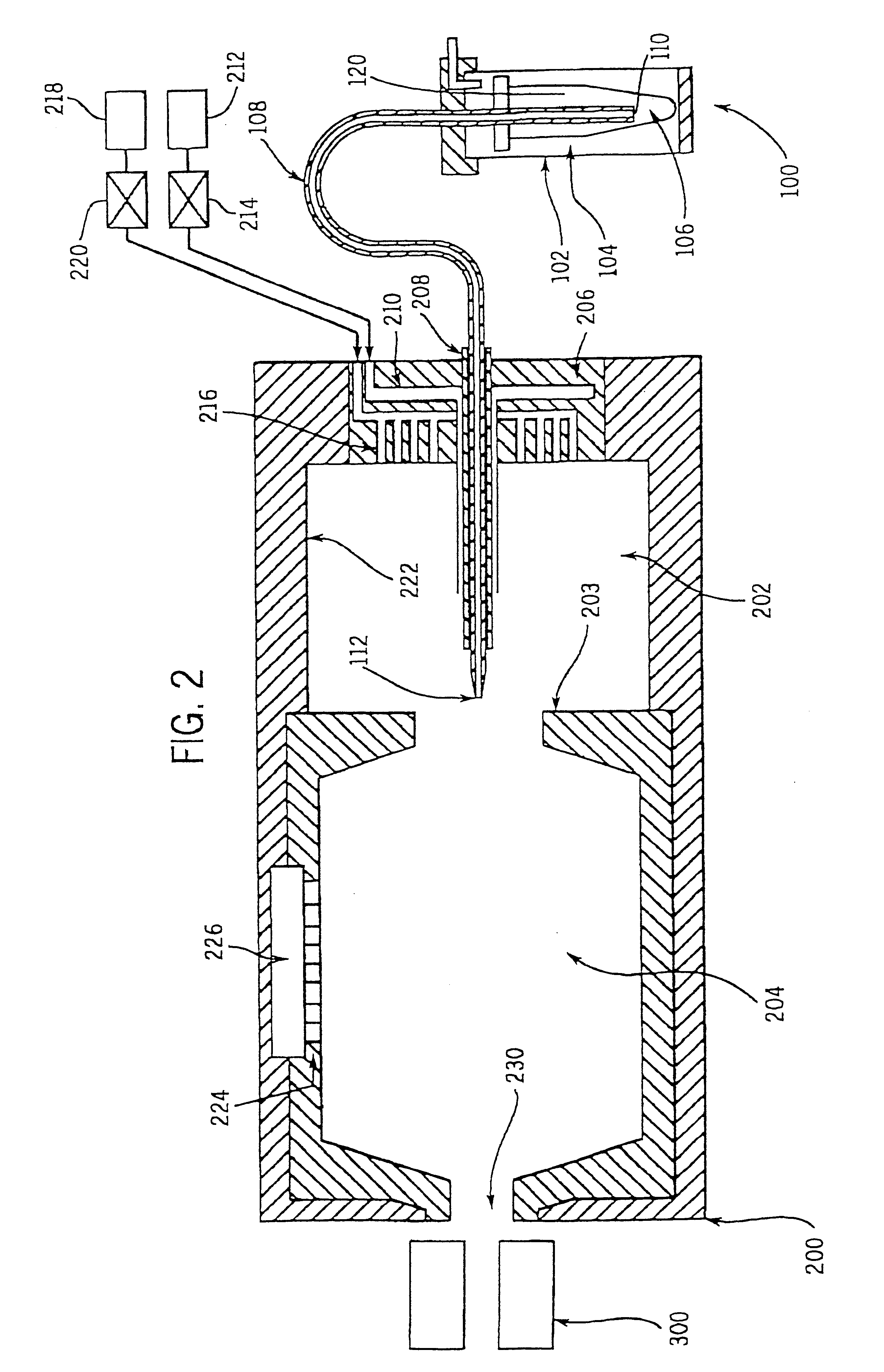 Charge reduction in electrospray mass spectrometry