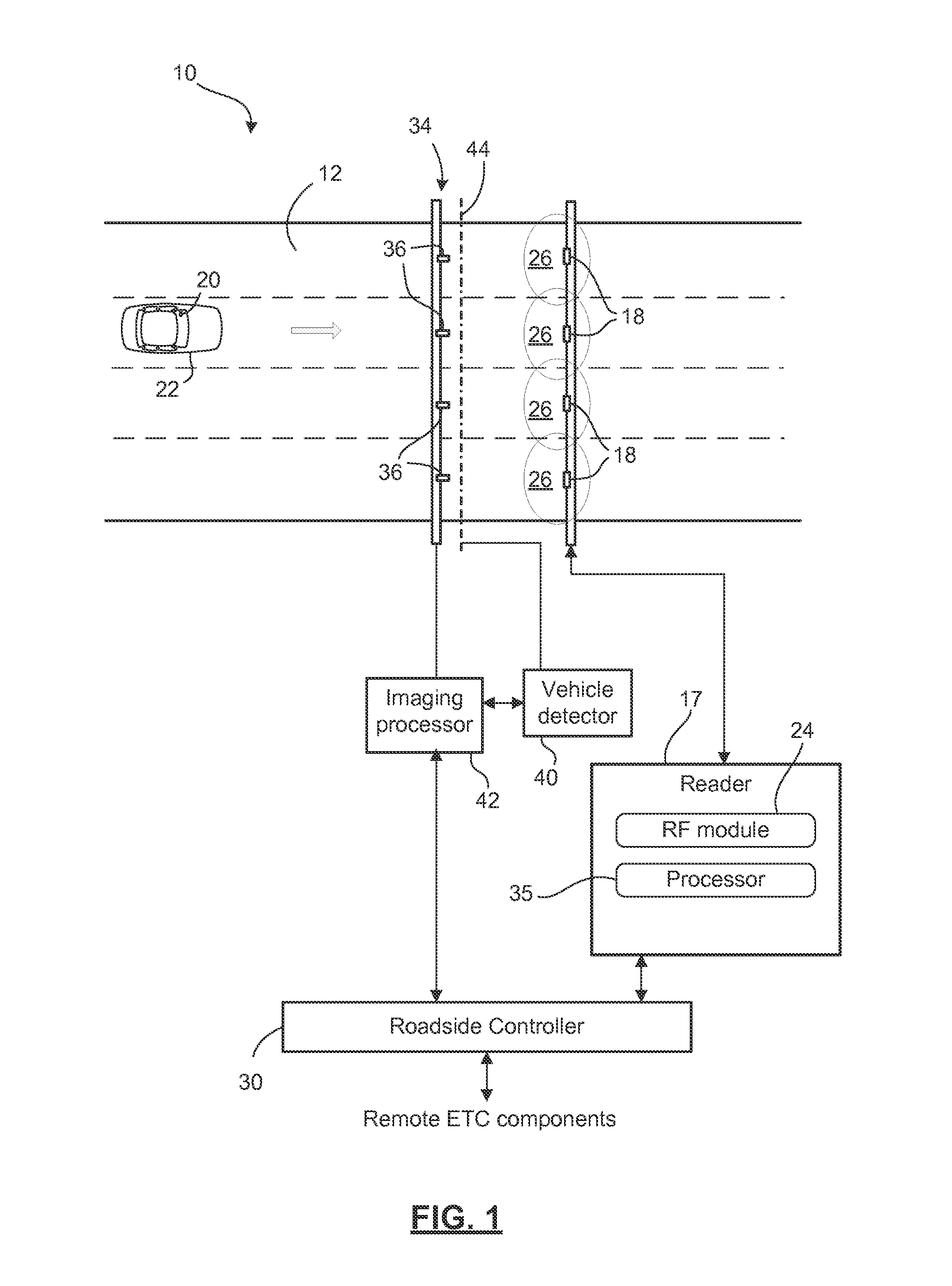 Methods and systems for determining vehicle position in an automatic vehicle identification system