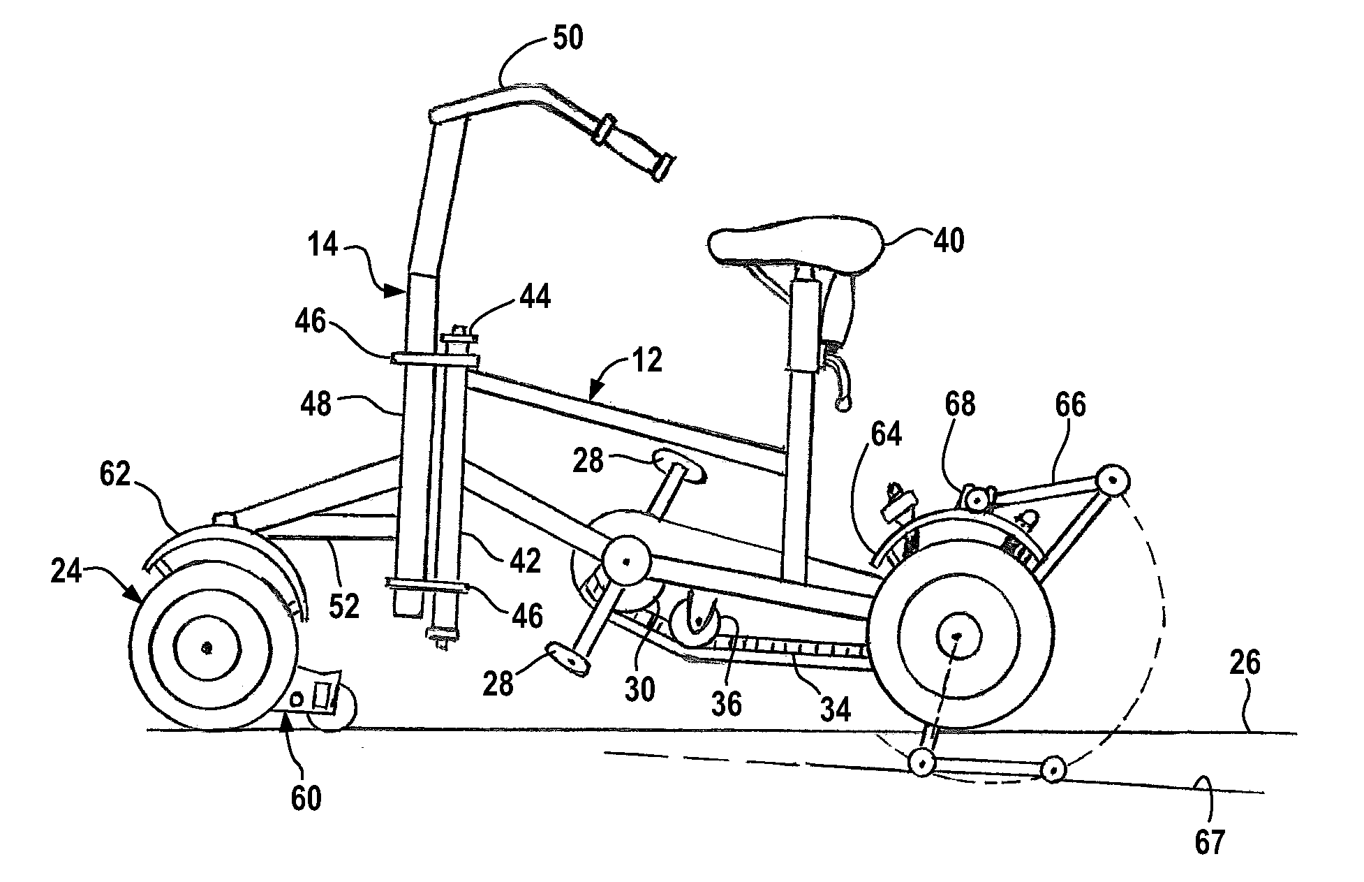 Exerciser mower