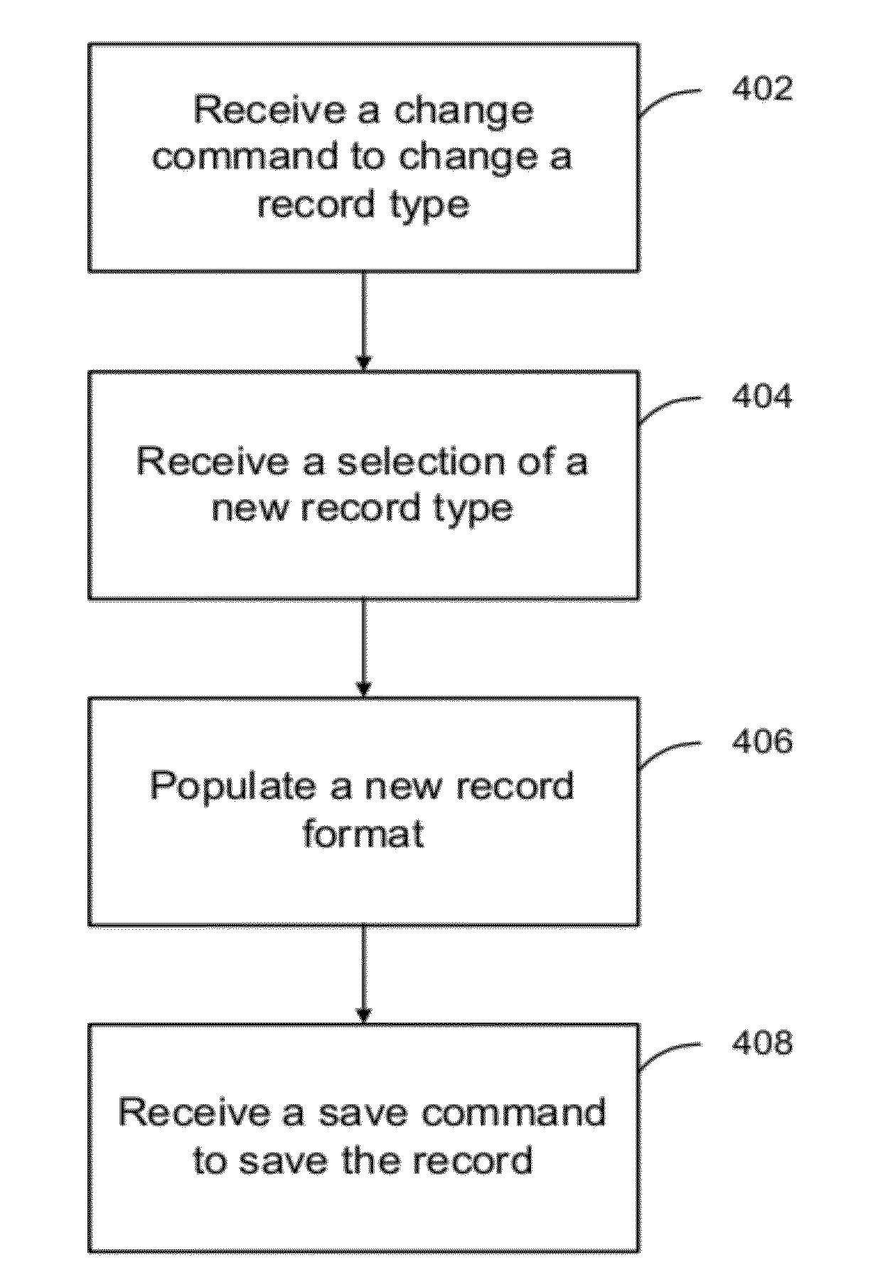 Changing records associated with a software application