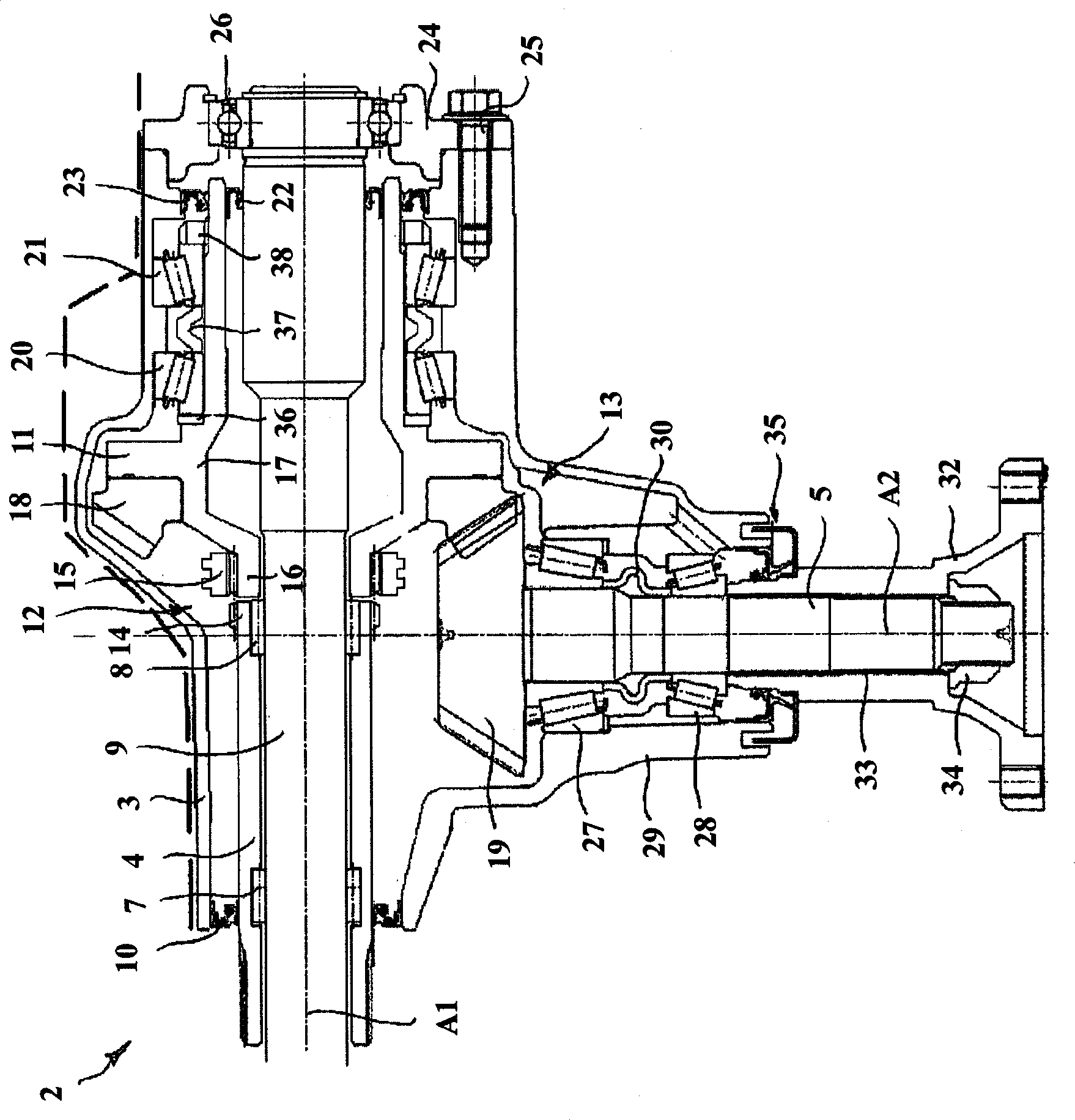 Angle drive components